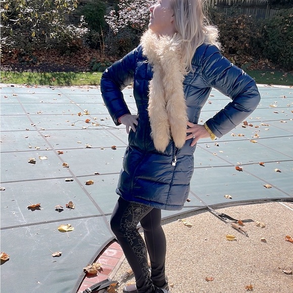 Italian Tuscan lamb real fur boa genuine  authentic fur beige  5ftx3.5” Vintage - Picture 5 of 11